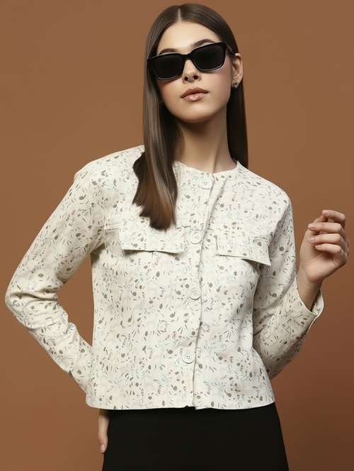 women printed long sleeve summer jacket - 22230952 -  Standard Image - 0