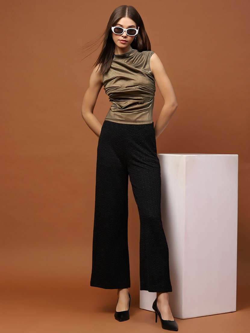 women solid cowl neck sleeveless top - 22231089 -  Standard Image - 3