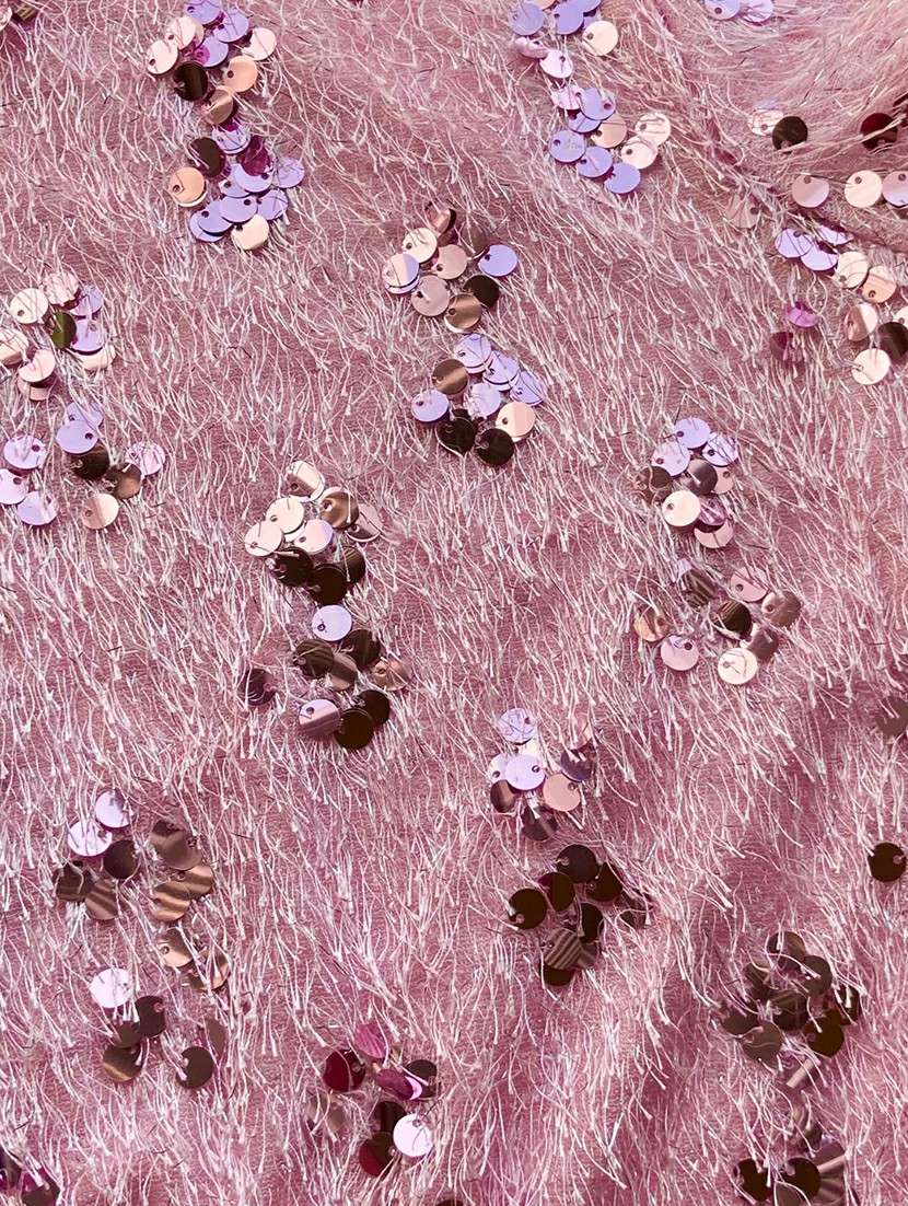 women sequined bell sleeve straight top - 22231112 -  Standard Image - 5