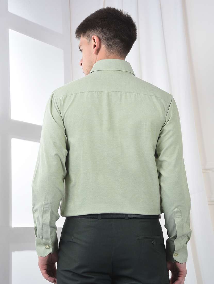 men solid long sleeve slim fit formal shirt - 22231124 -  Standard Image - 3
