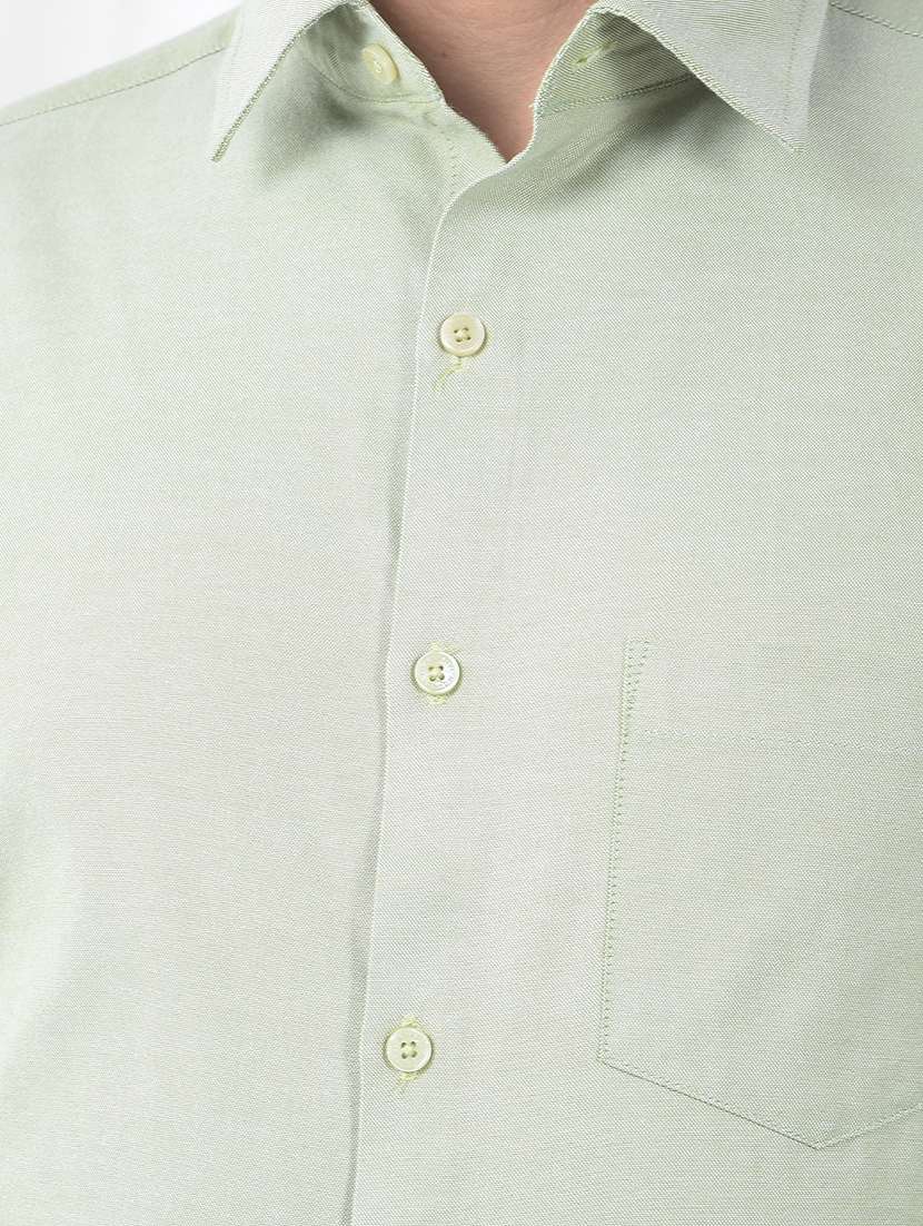 men solid long sleeve slim fit formal shirt - 22231124 -  Standard Image - 5