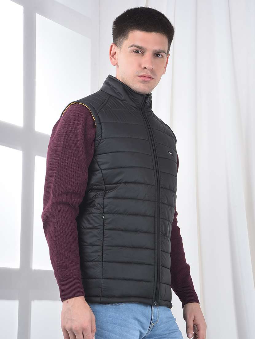 men solid sleeveless reversible puffer jacket - 22231129 -  Standard Image - 3