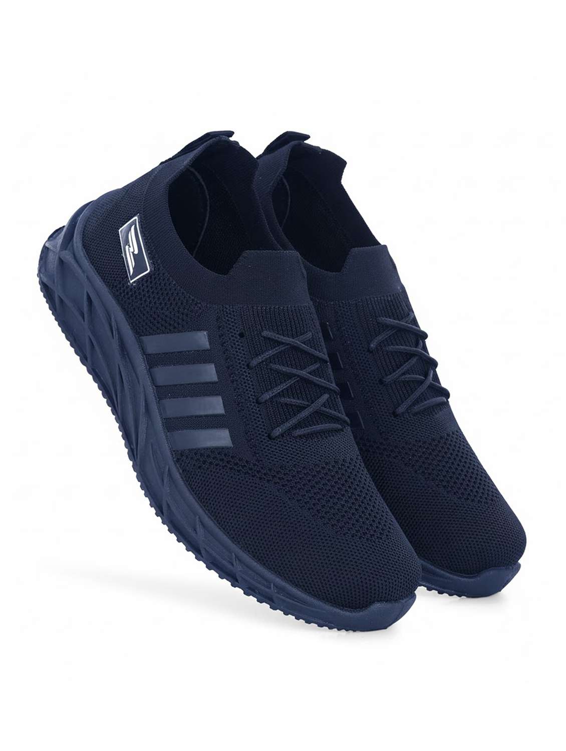 men navy blue lace up sport shoe - 22231259 -  Standard Image - 3