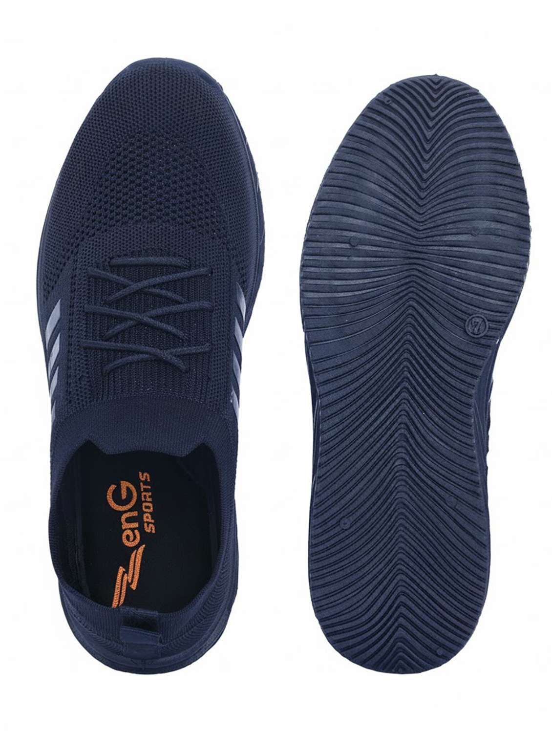 men navy blue lace up sport shoe - 22231259 -  Standard Image - 5