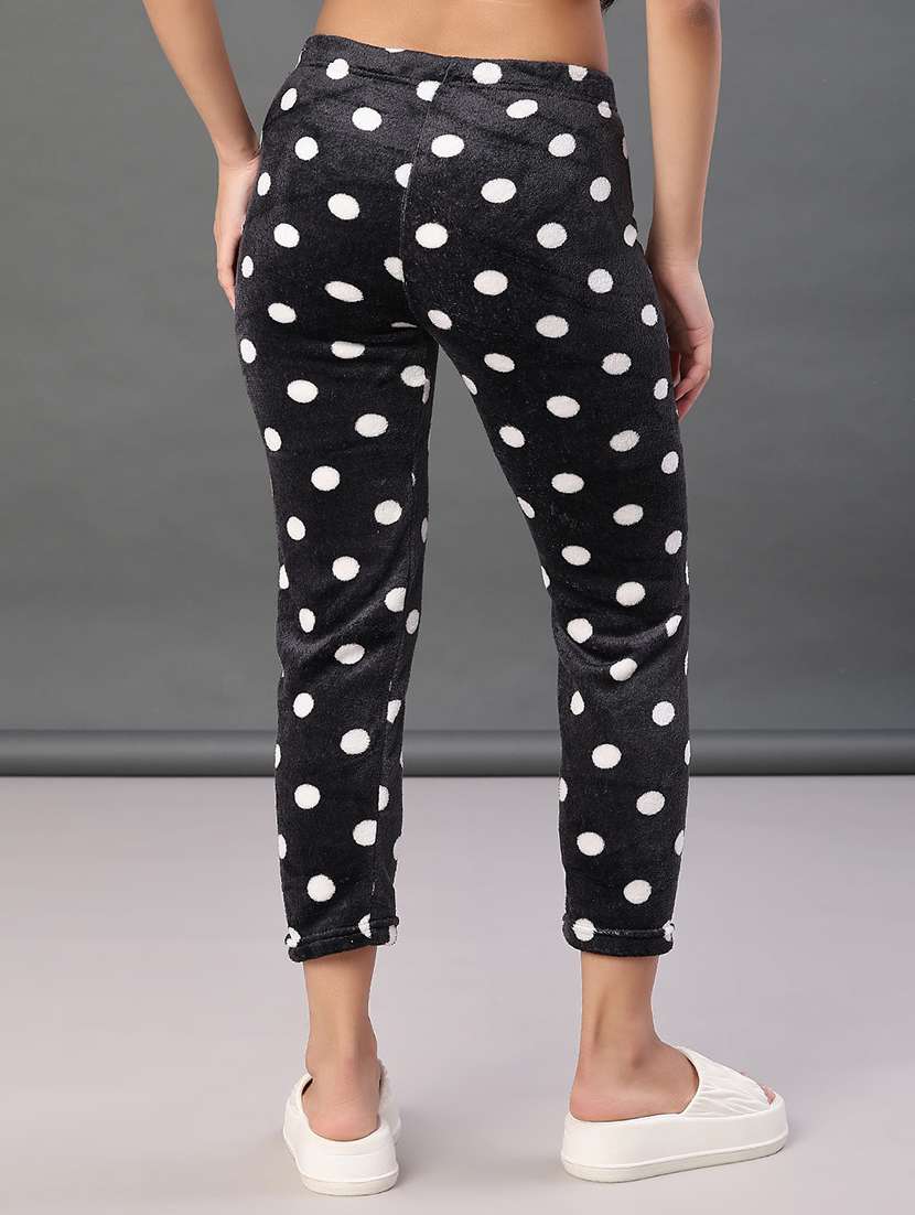 women polka doted mid rise pyjama - 22231318 -  Standard Image - 3