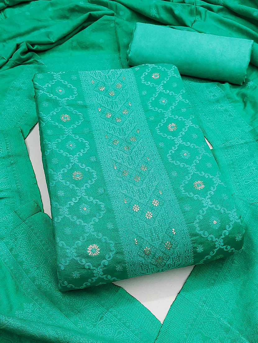 women self design unstitched suit set