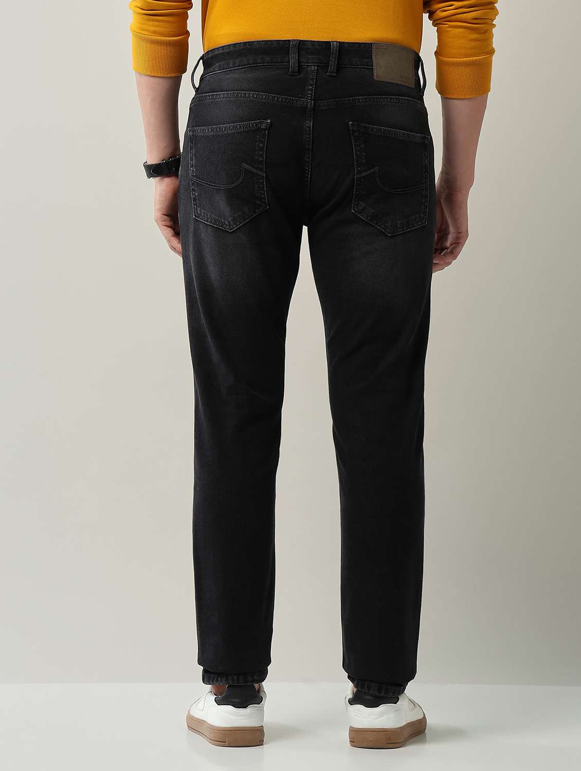 men washed high rise full length jeans - 22231380 -  Standard Image - 3