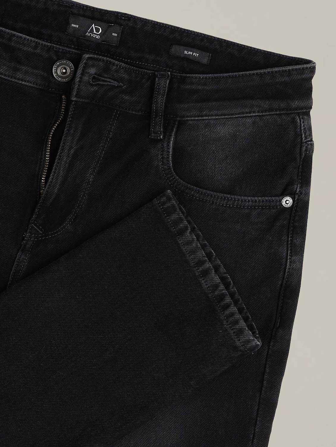 men washed high rise full length jeans - 22231380 -  Standard Image - 5