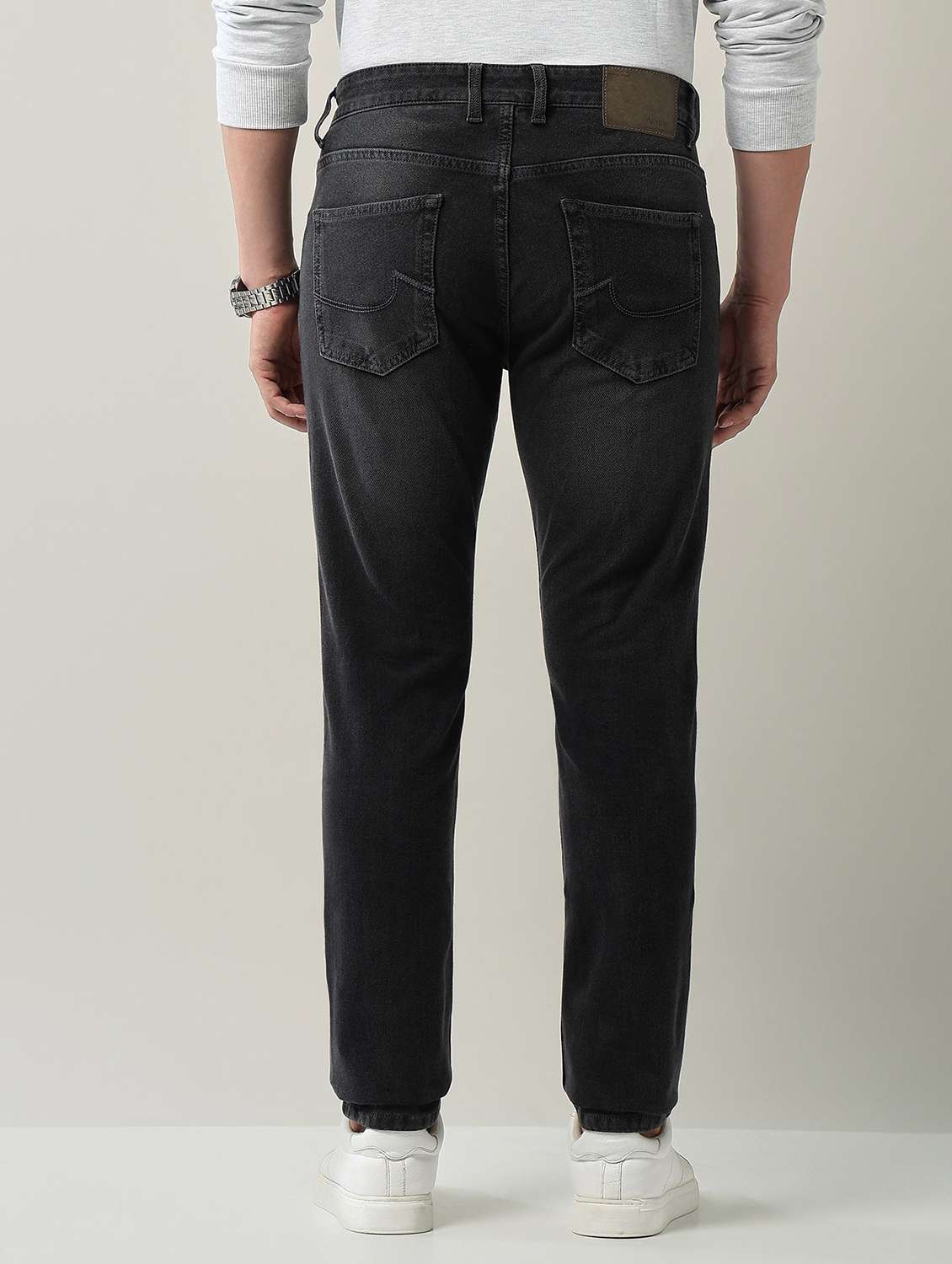 men washed high rise full length jeans - 22231383 -  Standard Image - 3
