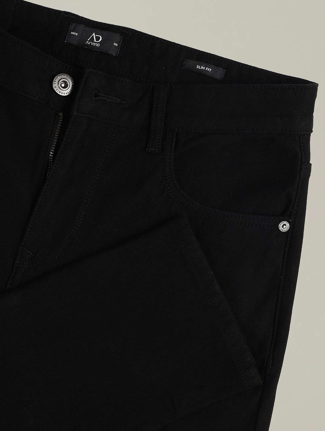 men plain high rise full length jeans - 22231385 -  Standard Image - 5