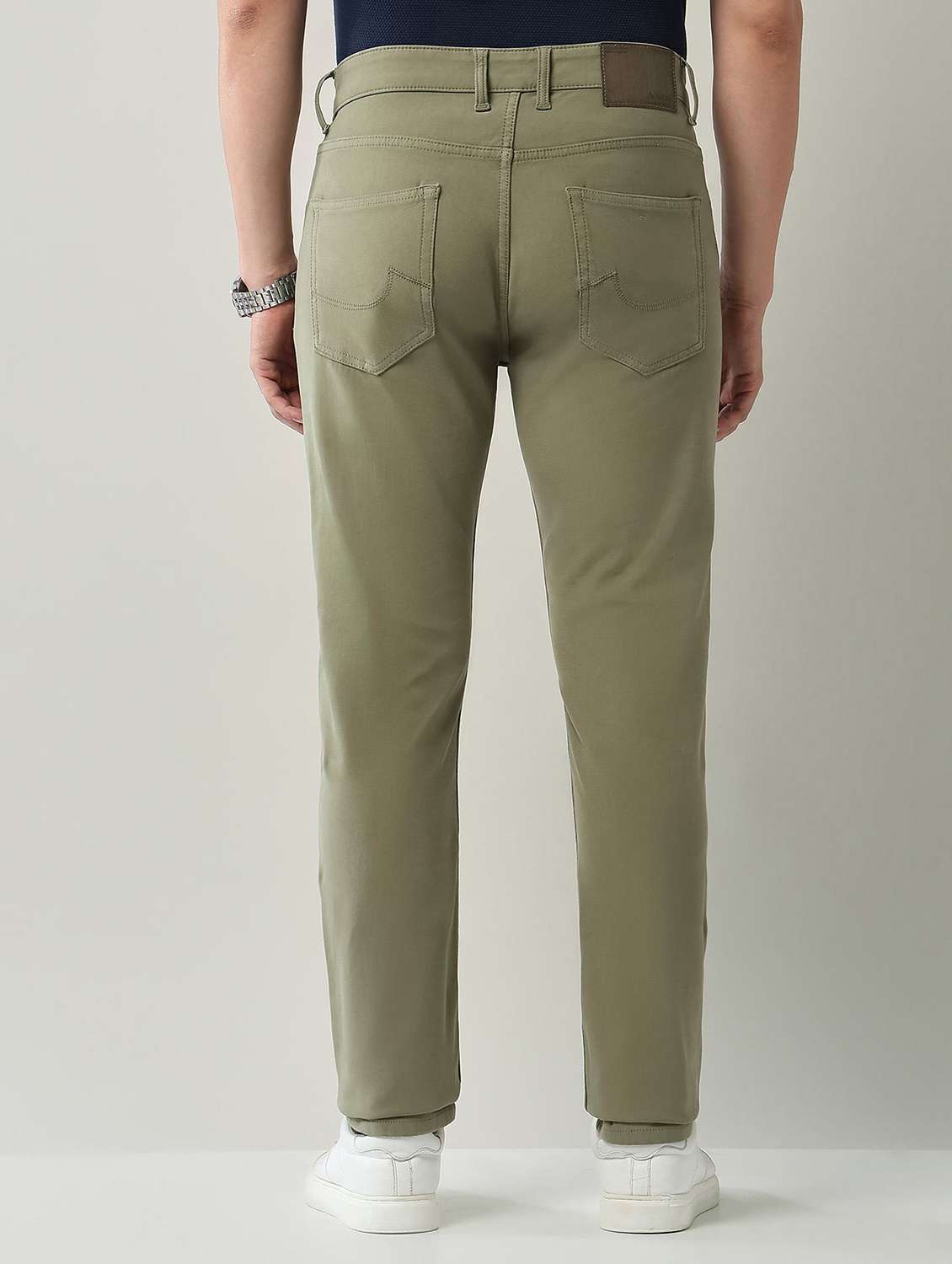 men plain high rise full length jeans - 22231386 -  Standard Image - 3