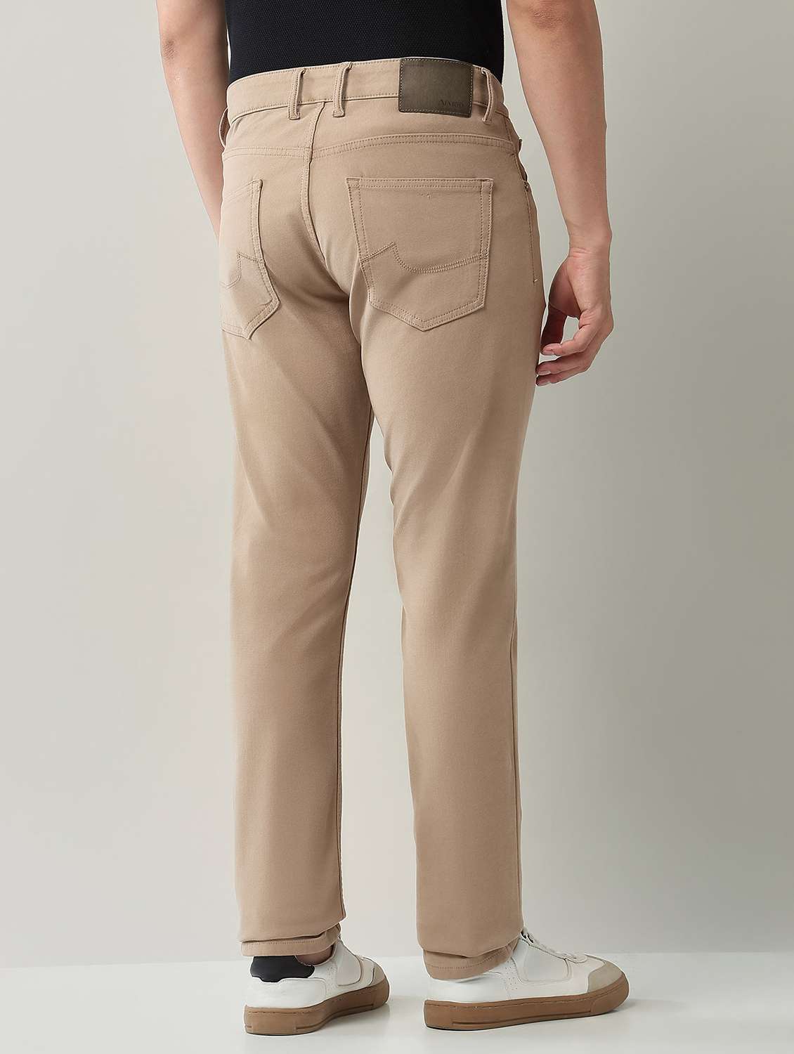 men plain high rise full length jeans - 22231387 -  Standard Image - 3