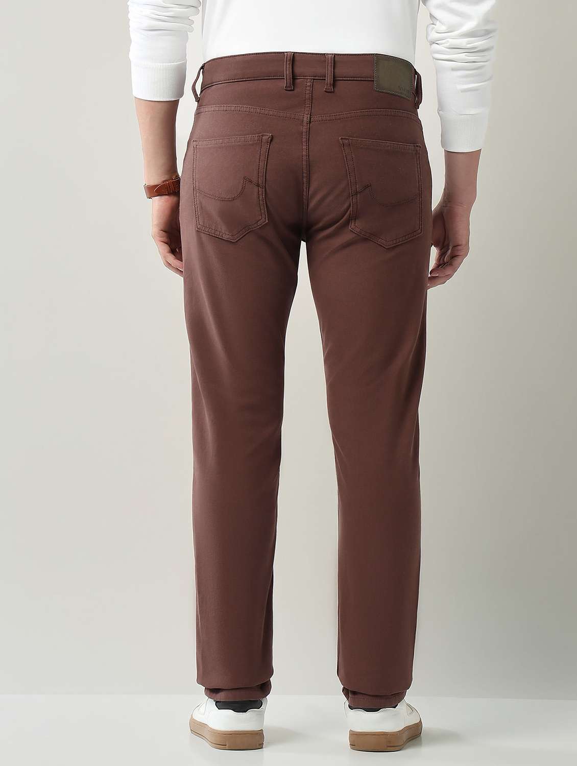 men plain high rise full length jeans - 22231389 -  Standard Image - 3