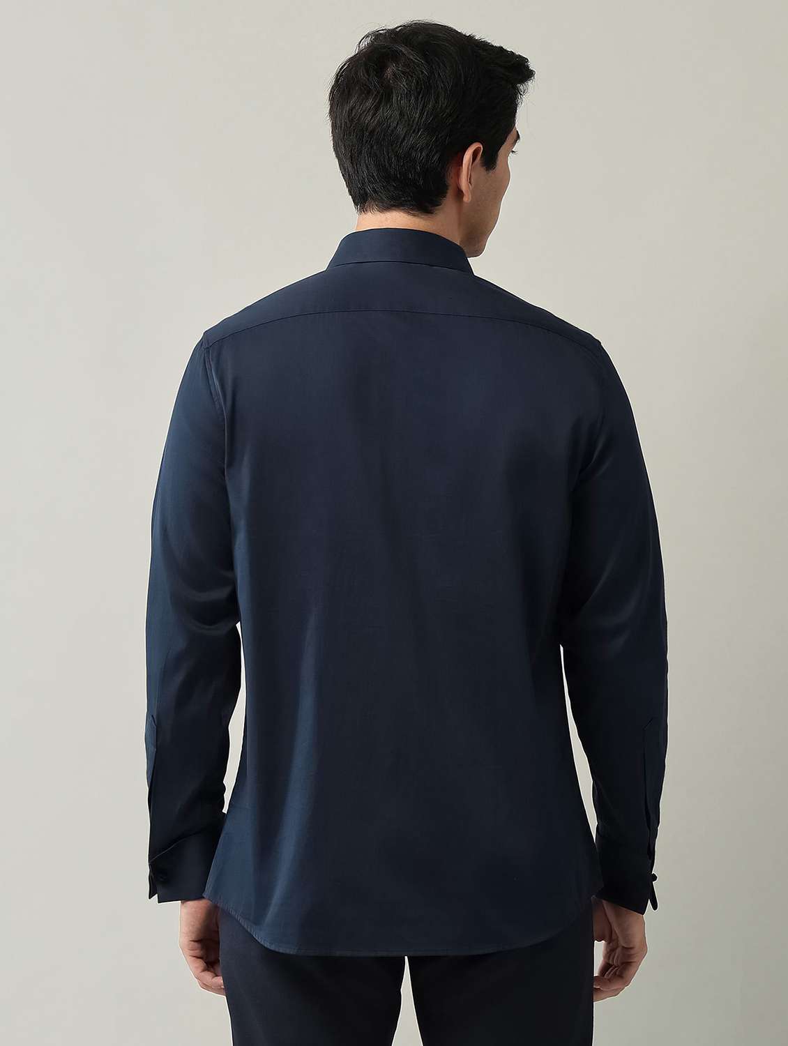 men solid long sleeve regular fit formal shirt - 22231396 -  Standard Image - 3