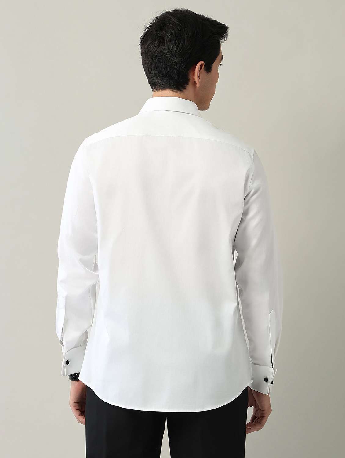 men solid long sleeve regular fit formal shirt - 22231398 -  Standard Image - 3