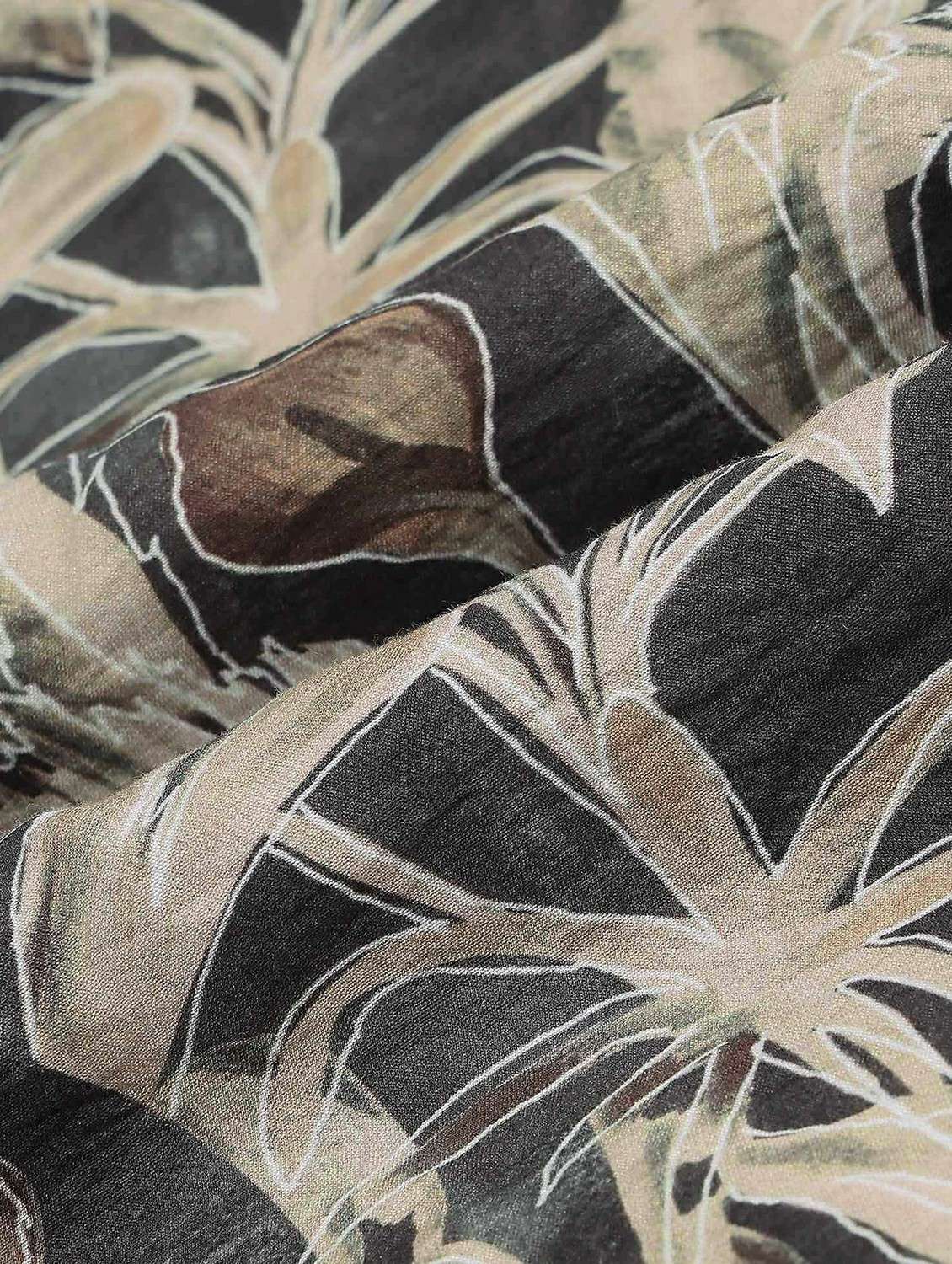 men printed short sleeve regular fit casual shirt - 22231404 -  Standard Image - 5