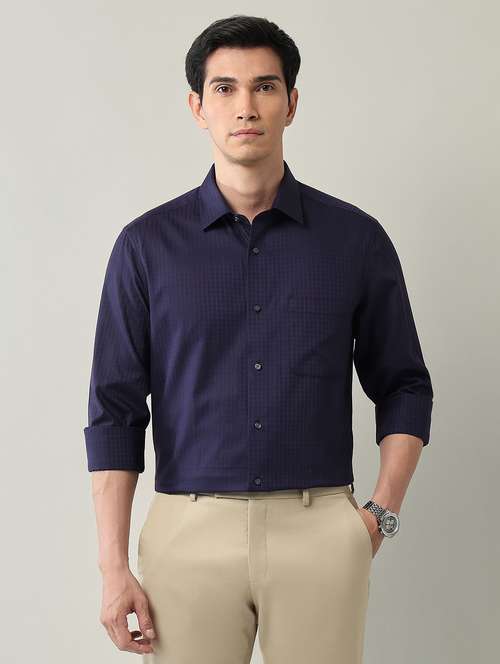 men striped long sleeve regular fit formal shirt - 22231411 -  Standard Image - 0