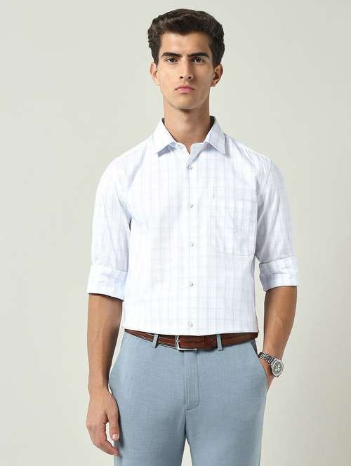 men self design long sleeve regular fit formal shirt - 22231415 -  Standard Image - 0