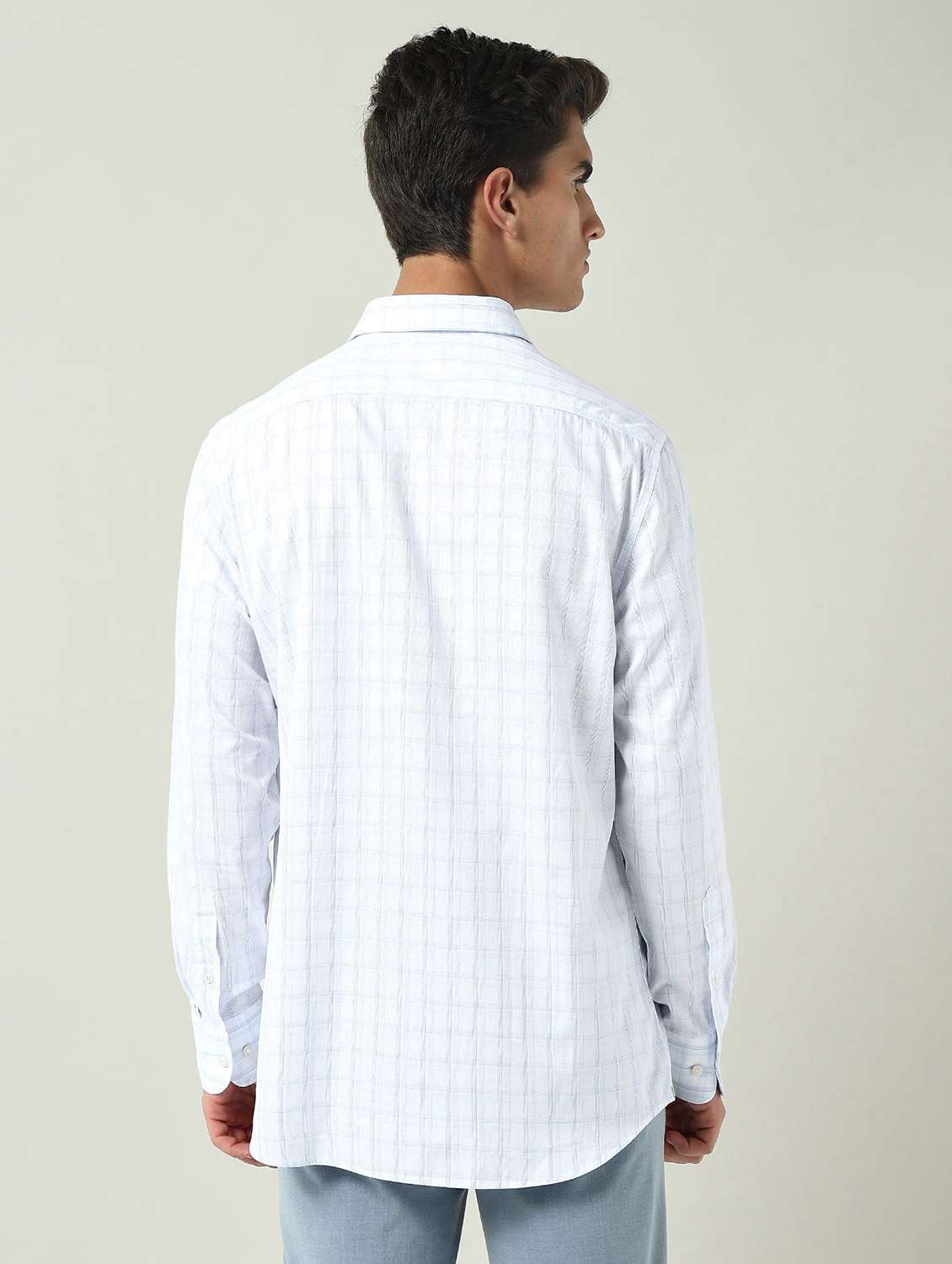 men self design long sleeve regular fit formal shirt - 22231415 -  Standard Image - 3