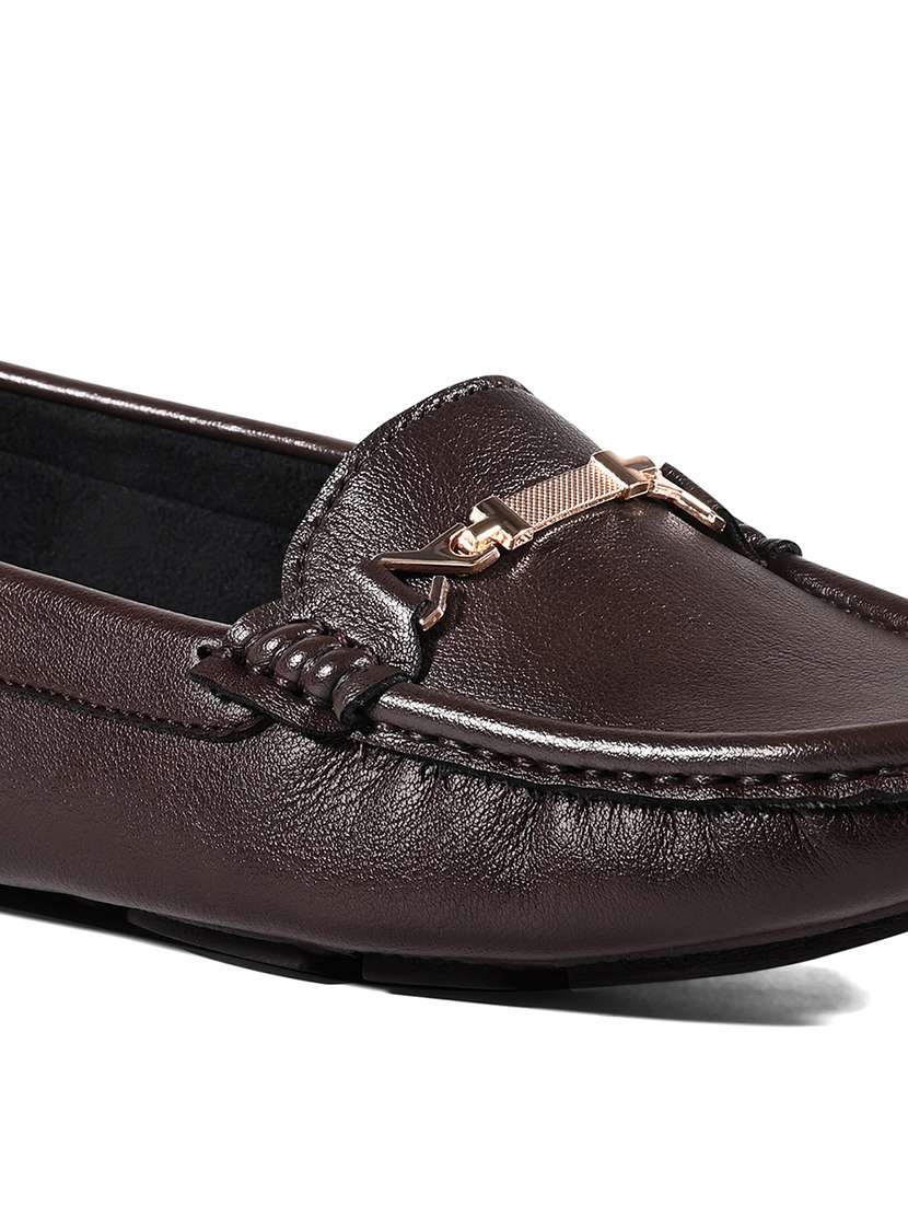 women solid slip on horsebit loafer - 22231442 -  Standard Image - 5