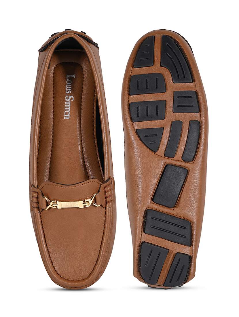 women solid slip on horsebit loafer - 22231443 -  Standard Image - 5