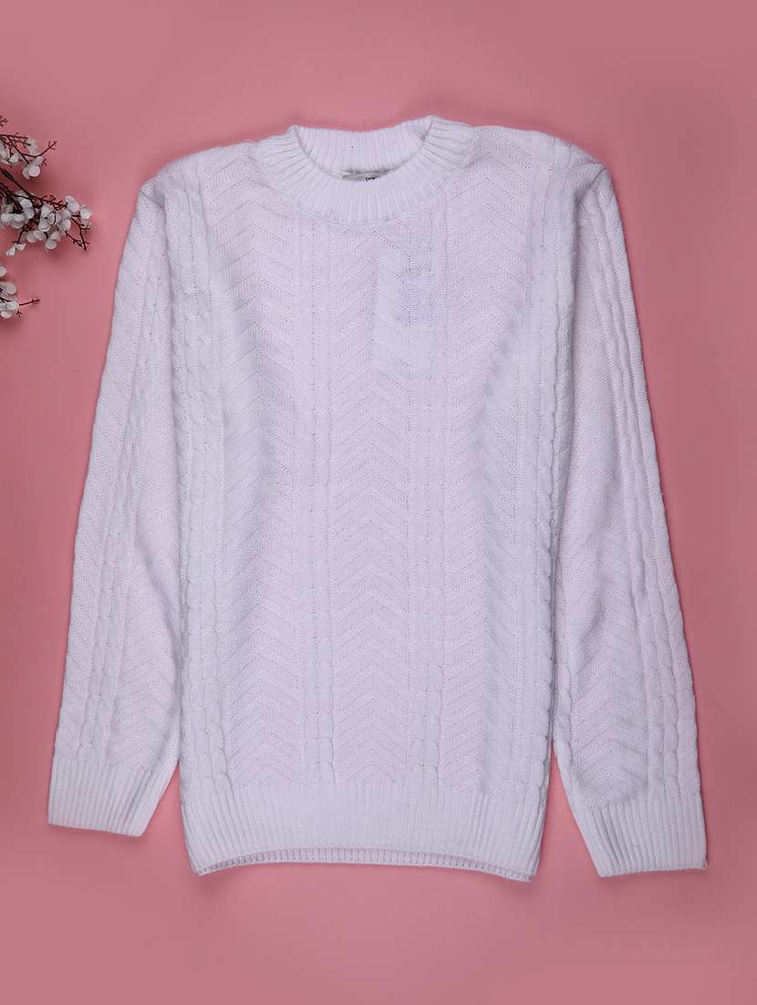 boys self designed long sleeve sweater