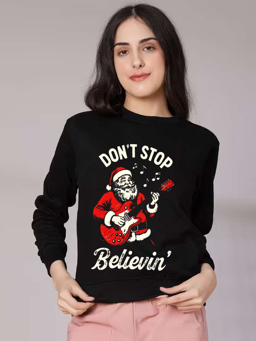 women printed long sleeve sweatshirt