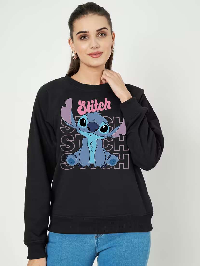 women printed long sleeve sweatshirt