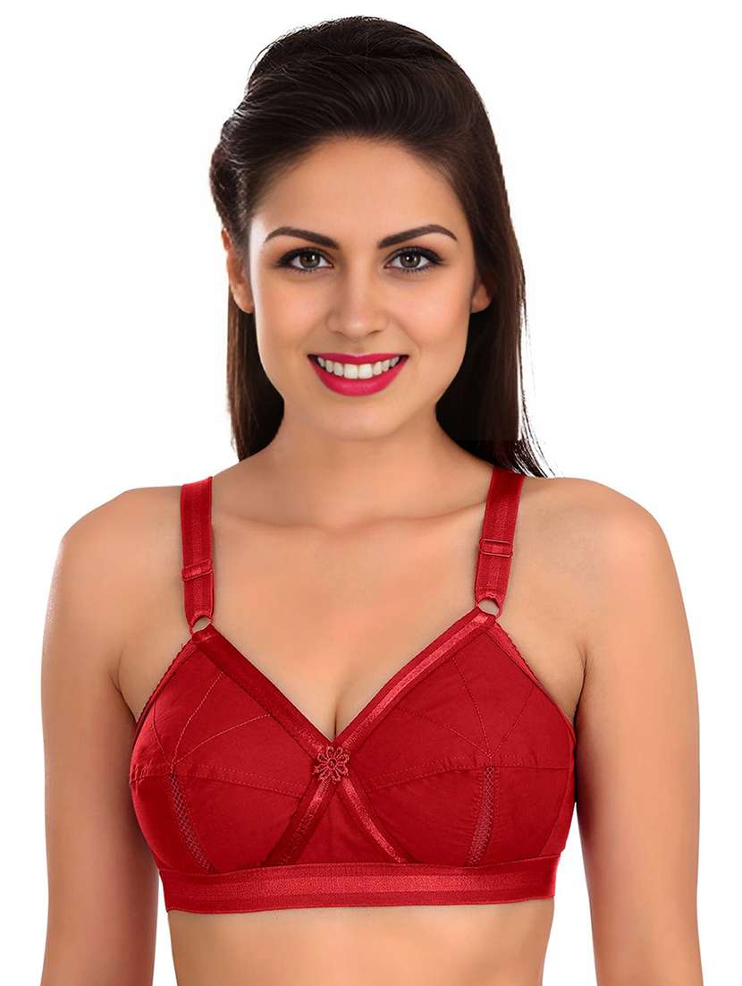 women solid non padded minimizer bra