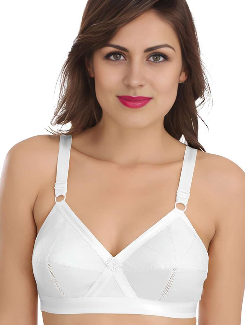 women solid non padded minimizer bra