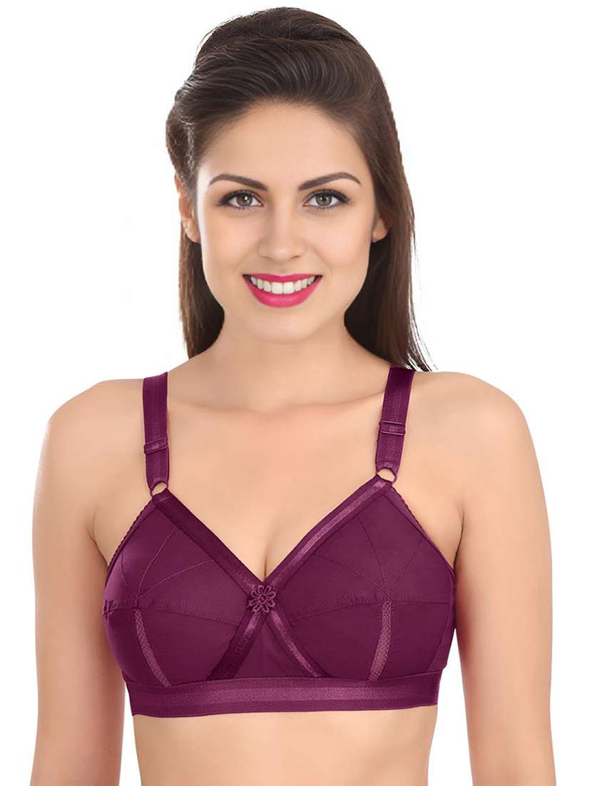 women solid non padded minimizer bra