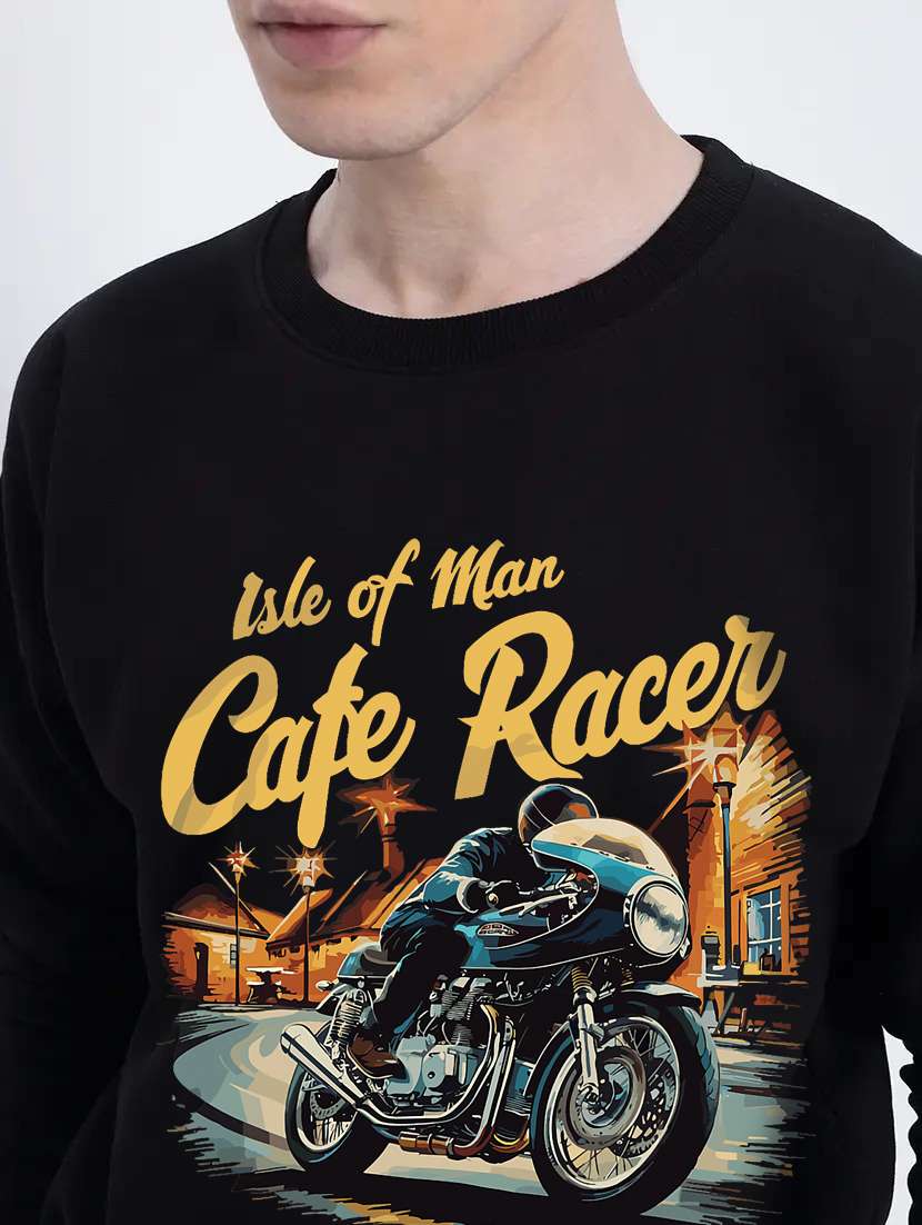 men front print long sleeve regular fit sweatshirt - 22231587 -  Standard Image - 3