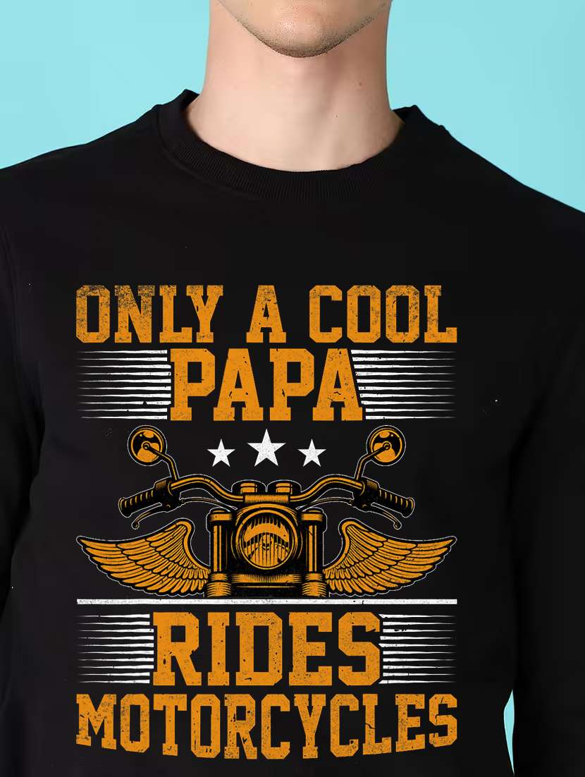 men front print long sleeve regular fit sweatshirt - 22231595 -  Standard Image - 3