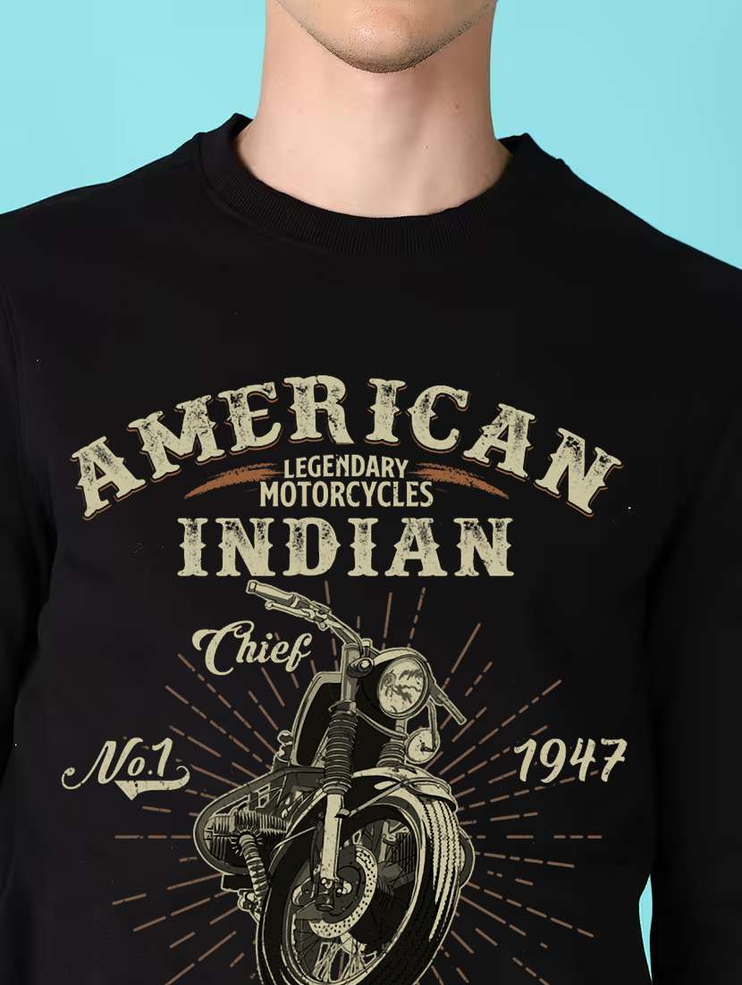 men front print long sleeve regular fit sweatshirt - 22231596 -  Standard Image - 3