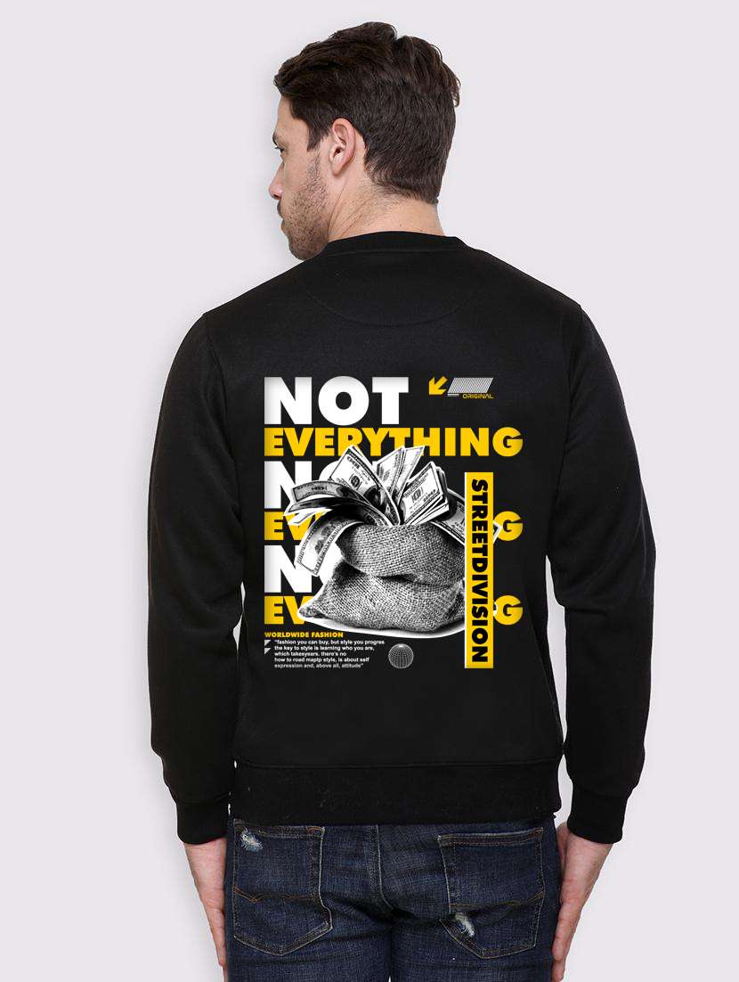 men back print long sleeve regular fit sweatshirt