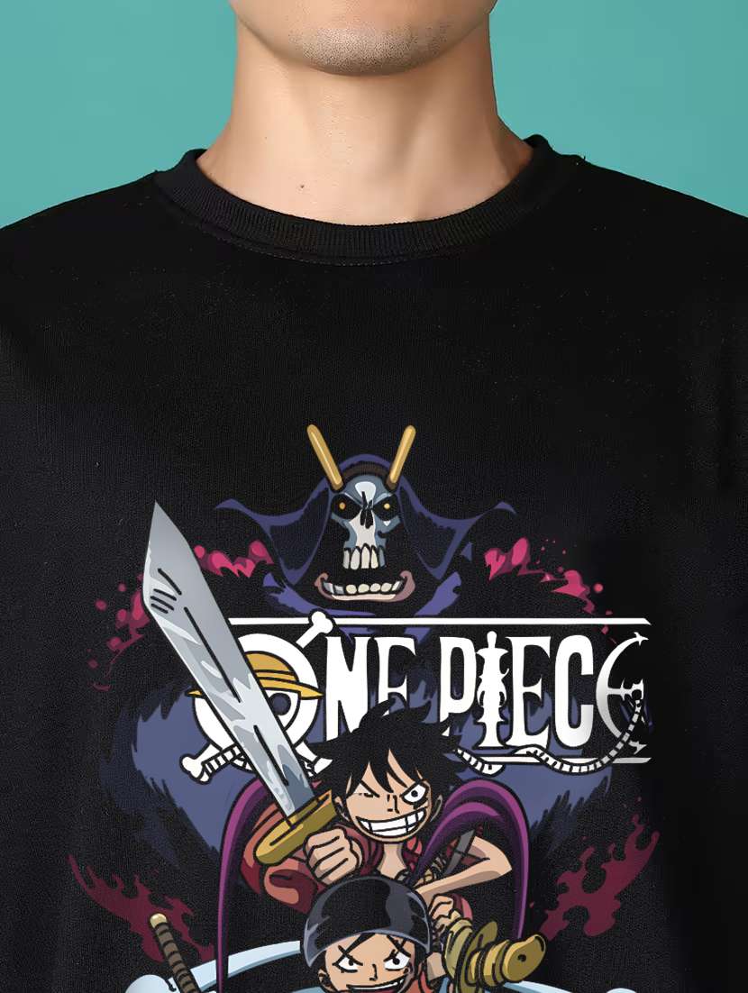 men front print long sleeve regular fit sweatshirt - 22231601 -  Standard Image - 3