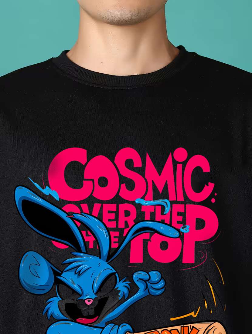 men front print long sleeve regular fit sweatshirt - 22231602 -  Standard Image - 3