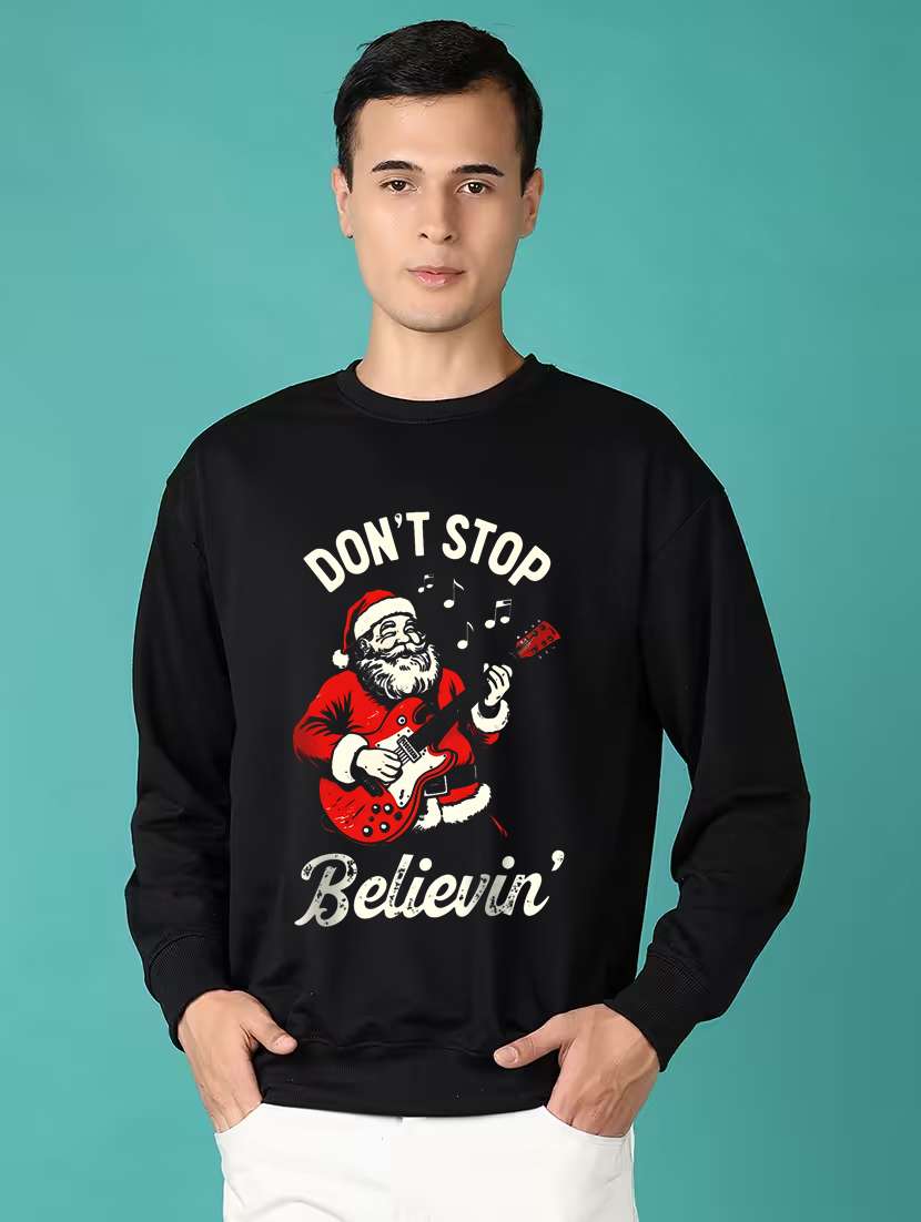 men front print long sleeve regular fit sweatshirt - 22231603 -  Zoom Image - 0
