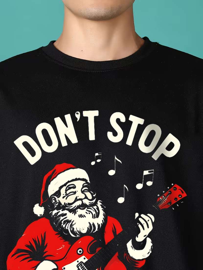 men front print long sleeve regular fit sweatshirt - 22231603 -  Standard Image - 3