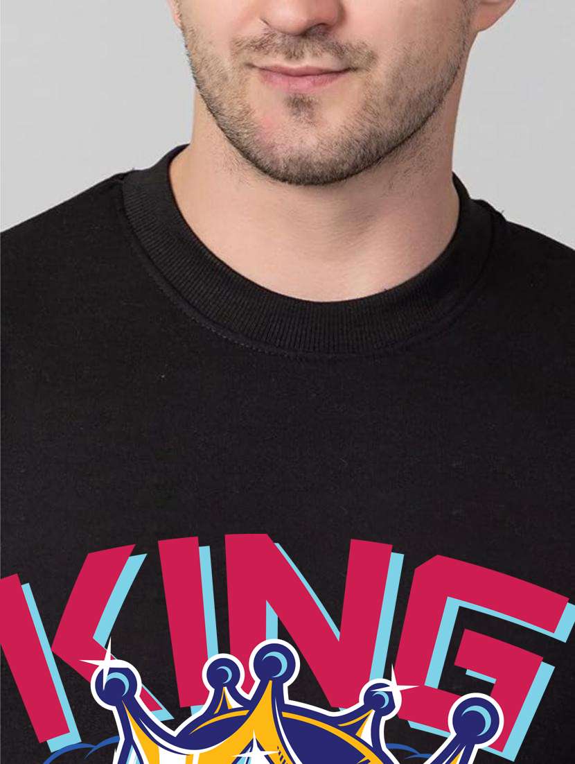 men front print long sleeve regular fit sweatshirt - 22231620 -  Standard Image - 3