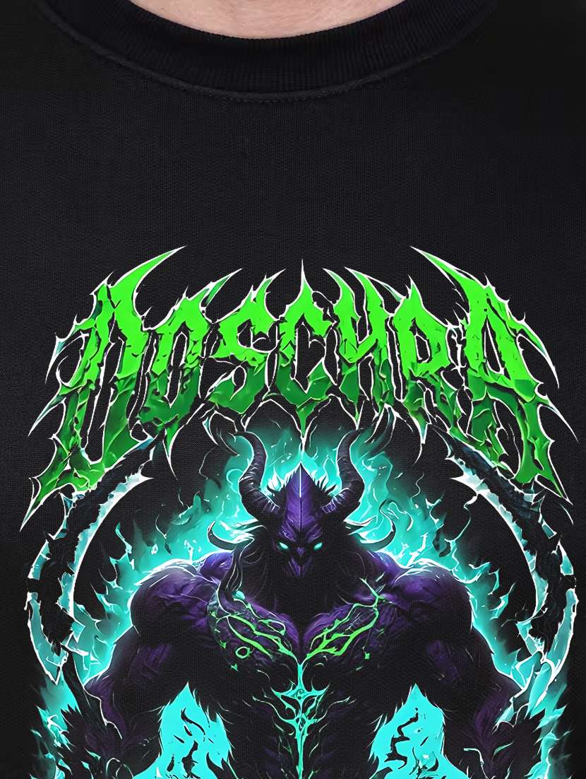 men front print long sleeve regular fit sweatshirfr - 22231623 -  Standard Image - 3