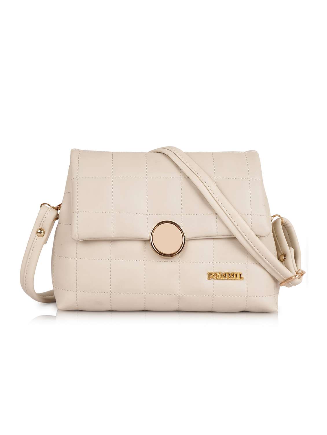 women solid adjustable strap sling bag