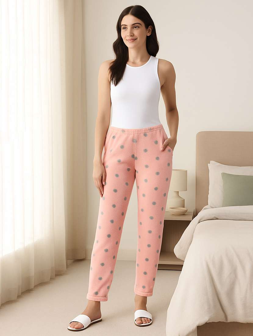 women printed mid rise loungewear pajama - 22231760 -  Standard Image - 3