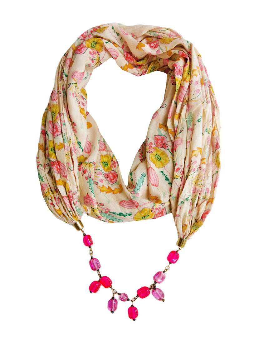 women floral printed scarf