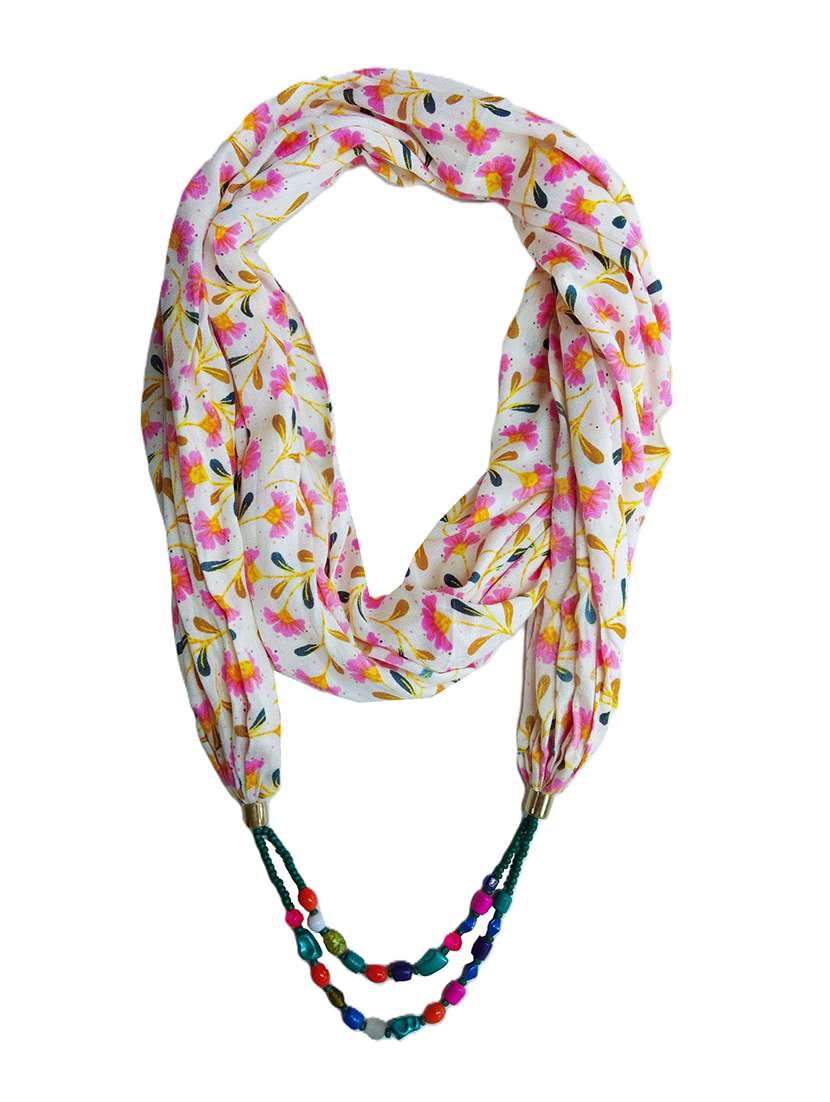 women floral printed scarf