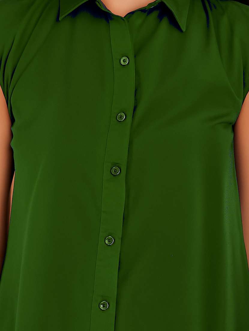 women solid sleeveless regular fit shirt - 22231792 -  Standard Image - 5