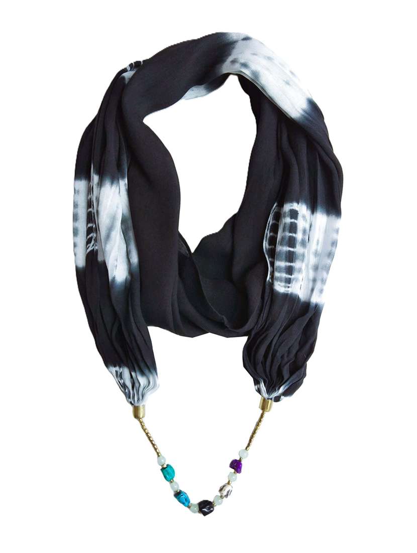 women tie & dye printed scarf