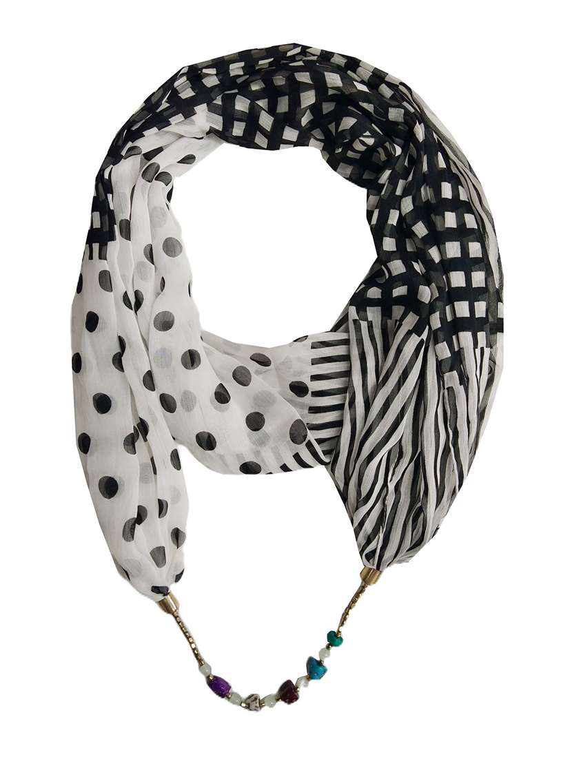 women geometric printed scarf