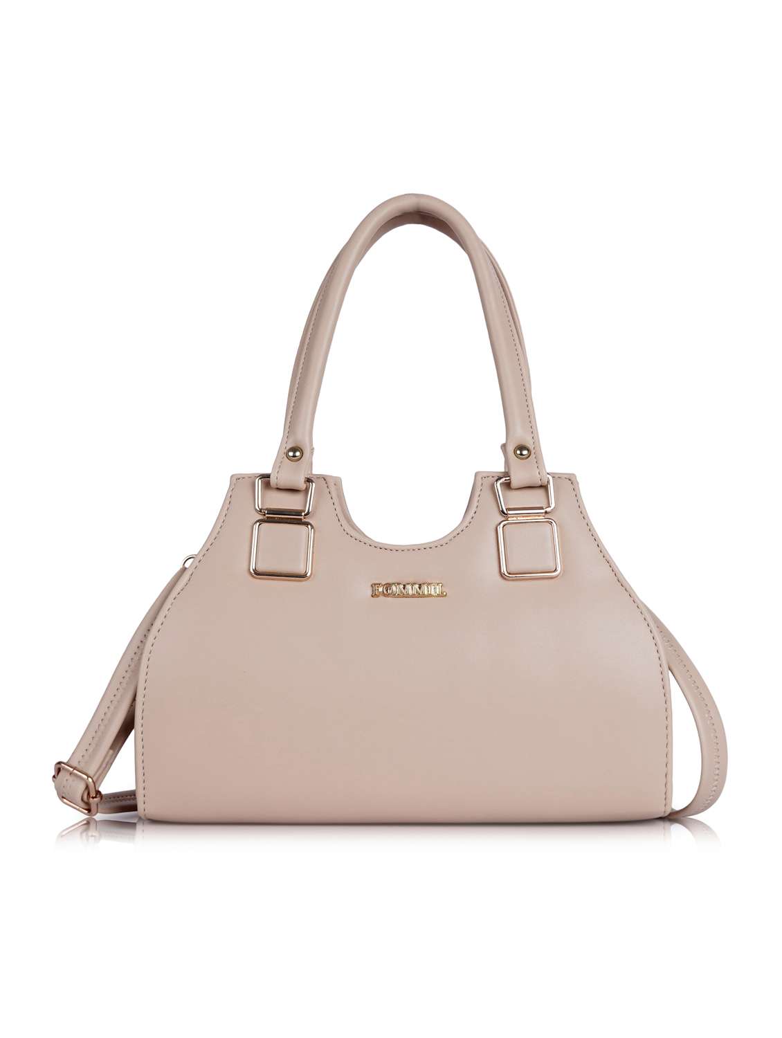 women solid structure handheld bag