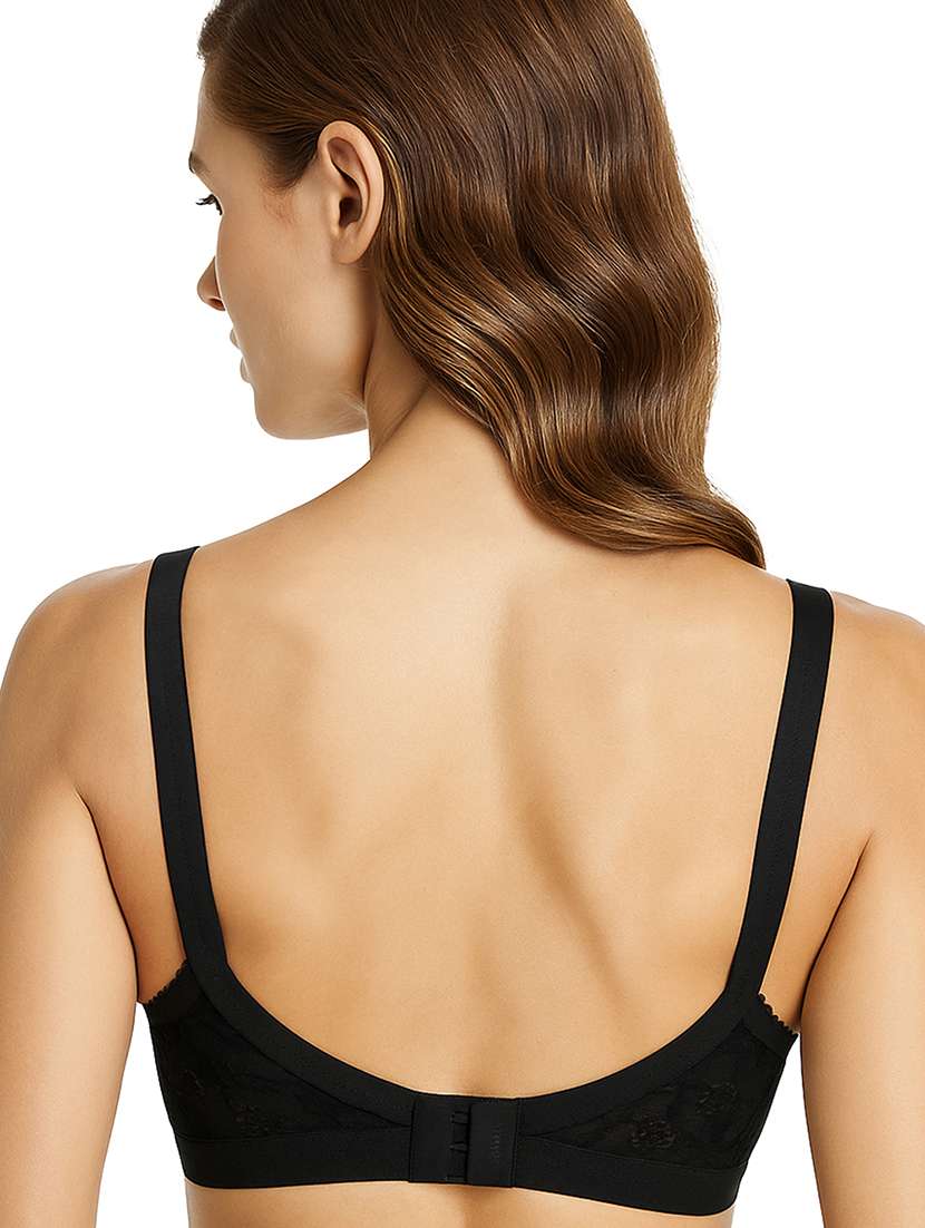 women solid with work non padded full coverage bra - 22231828 -  Standard Image - 3